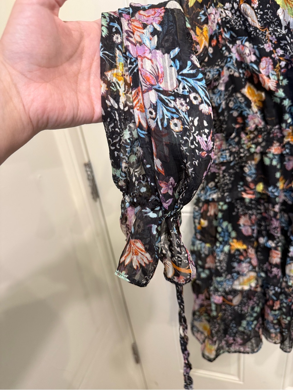 Free People “Closer to the Heart” Tiered Floral Mini Dress - Picture 5 of 8